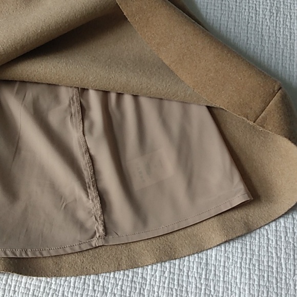 Lands' End camel wool blend circle skirt US 4 - Picture 5 of 8